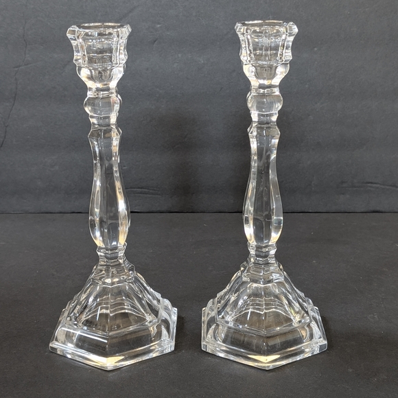 Tiffany & Co Hampton Crystal Candlesticks 9